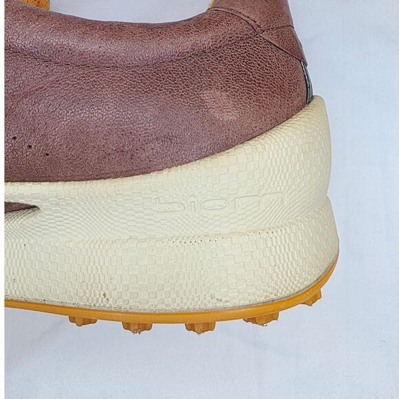 ECCO Biom Hybrid Golf Shoes Mens EU 44/ 10-10.5 Brown  Leather Spikeless Lace Up main image 7